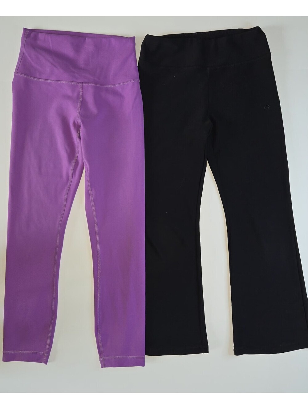 Lululemon Purple Leggings Size 4 & RBX Black Bootcut Yoga Pants Size M 10/12 Lot